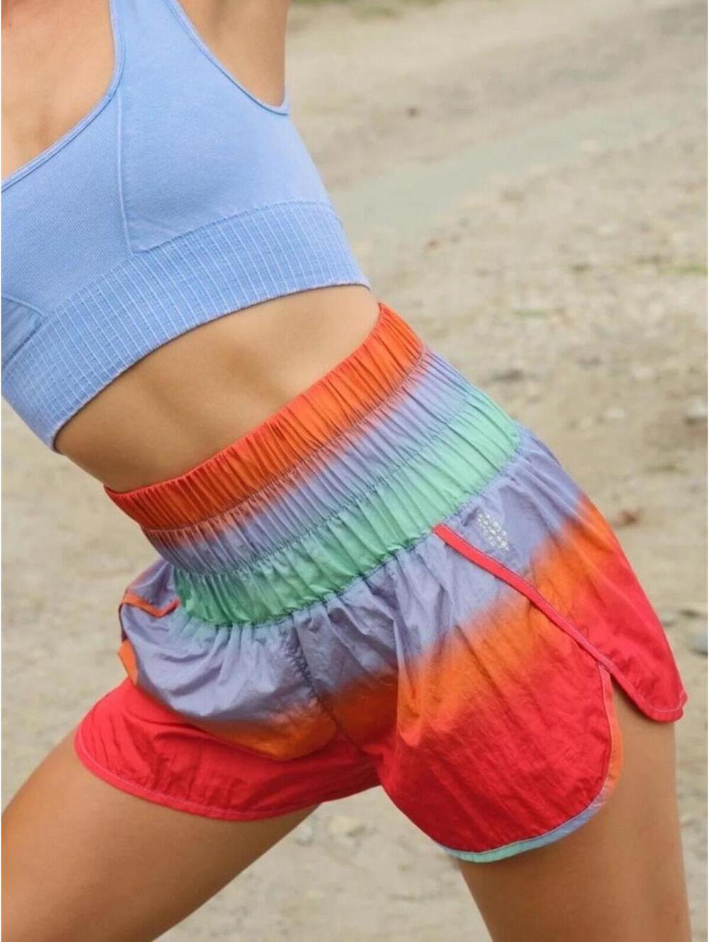 FP Movement by Free People The Way Home Running Shorts Ombre